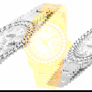 ROLEX 18K YELLOW GOLD PEARLMASTER MASTERPIECE FACTORY DIAMONDS 80298 M SERIAL: ROLEX 18K YELLOW GOLD PEARLMASTER MASTERPIECE FACTORY DIAMONDS 80298 M SERIAL ROLEX Lady's 29mm 18K Yellow Gold Pearlmaster Masterpiece Factory Diamonds 80298 Certified Pre-Owned Lady's 18K Yellow
