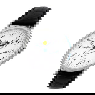 BREGUET 18K WHITE GOLD 39MM CLASSIQUE MOONPHASE 7787BB/29/9V6 BOX WARRANTY NEW: BREGUET 18K WHITE GOLD 39MM CLASSIQUE MOONPHASE 7787BB/29/9V6 BOX WARRANTY NEW BREGUET 18K White Gold 39mm "Classique Moonphase" 7787BB/29/9V6 Box Warranty NEW Gent's 18K White Gold 39mm Breguet