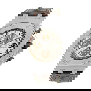AUDEMARS PIGUET 42MM AUDEMARS PIGUET ROYAL OAK SAFARI OFFSHORE 26470ST.OO.A801CR: AUDEMARS PIGUET 42MM AUDEMARS PIGUET ROYAL OAK SAFARI OFFSHORE 26470ST.OO.A801CR AUDEMARS PIGUET Stainless Steel 42mm Audemars Piguet "Royal Oak Offshore" Chronograph Gent's Stainless Steel 42mm