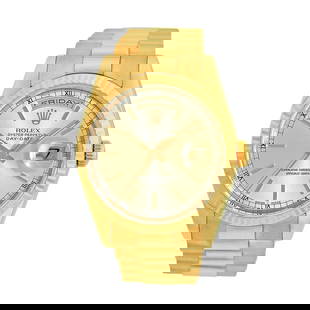 ROLEX 18K YELLOW GOLD 36MM DAY DATE PRESIDENT 118238 BOX WARRANTY MINTY: ROLEX 18K YELLOW GOLD 36MM DAY DATE PRESIDENT 118238 BOX WARRANTY MINTY ROLEX 18K Yellow Gold 36mm Day Date President 118238 Box Warranty MINTY Pre-Owned Gent's 18K Yellow Gold 36mm Rolex Day-Date "Pr