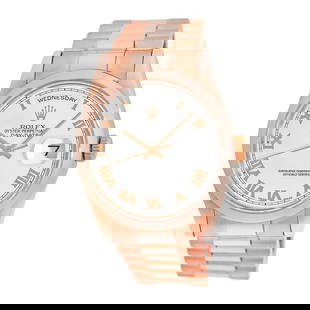 ROLEX 18K ROSE GOLD 36MM  DAY-DATE PRESIDENT 118205  BOX WARRANTY MINTY: ROLEX 18K ROSE GOLD 36MM DAY-DATE PRESIDENT 118205 BOX WARRANTY MINTY ROLEX 18K Rose Gold 36mm Day-Date President 118205 Box Warranty MINTY Pre-Owned Gent's 18K Rose Gold 36mm Rolex Day-Date "Presiden