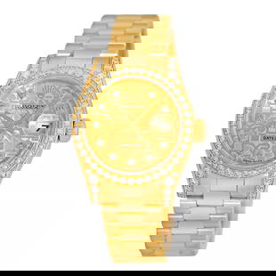 ROLEX LADY 18K YELLOW GOLD 26MM FACTORY DIAMOND PRESIDENT 179158 BOX WARRANTY: ROLEX LADY 18K YELLOW GOLD 26MM FACTORY DIAMOND PRESIDENT 179158 BOX WARRANTY ROLEX Lady's 18K Yellow Gold 26mm Factory Diamond President 179158 Box Warranty Pre-Owned Lady's 18K Yellow Gold 26mm Role