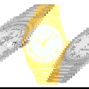 ROLEX 18K YELLOW GOLD 36MM DAY DATE PRESIDENT 18238 BOX WARRANTY: ROLEX 18K YELLOW GOLD 36MM DAY DATE PRESIDENT 18238 BOX WARRANTY ROLEX 18K Yellow Gold 36mm Day Date President 18238 Box Warranty MINTY Pre-Owned Gent's 18K Yellow Gold 36mm Rolex Day-Date "President"