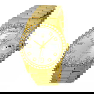 ROLEX 18K YELLOW GOLD 36MM DAY DATE DIAMOND PRESIDENT 18238 BOX WARRANTY MINTY: ROLEX 18K YELLOW GOLD 36MM DAY DATE DIAMOND PRESIDENT 18238 BOX WARRANTY MINTY ROLEX 18K Yellow Gold 36mm Day Date Diamond President 18238 Box Warranty Gent's 18K Yellow Gold 36mm Rolex Diamond Day-Da