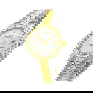 ROLEX STEEL & 18K YELLOW GOLD 31MM DIAMOND DATEJUST 178383 BOX WARANTY MINTY: ROLEX STEEL & 18K YELLOW GOLD 31MM DIAMOND DATEJUST 178383 BOX WARANTY MINTY ROLEX Stainless Steel & 18K Yellow Gold 31mm Datejust Factory Diamond 178383 Box Waranty Pre-Owned Stainless Steel and 18K