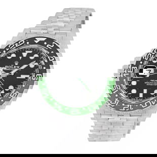 ROLEX STEEL 40MM LEFT HANDED GMT MASTER II SPRITE 126720VTNR NEW WARRANTY 2024: ROLEX STEEL 40MM LEFT HANDED GMT MASTER II SPRITE 126720VTNR NEW WARRANTY 2024 ROLEX Steel 40mm LEFT Handed GMT Master II SPRITE 126720VTNR NEW Warranty 2024 Gent's Stainless Steel 40mm Rolex