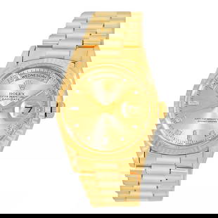ROLEX 18K YELLOW GOLD 36MM DAY-DATE PRESIDENT 18238 BOX WARRANTY MINTY: ROLEX 18K YELLOW GOLD 36MM DAY-DATE PRESIDENT 18238 BOX WARRANTY MINTY ROLEX 18K Yellow Gold 36mm Day-Date President 18238 Box Warranty MINTY Pre-Owned Gent's 18K Yellow Gold 36mm Rolex Day-Date "Pres