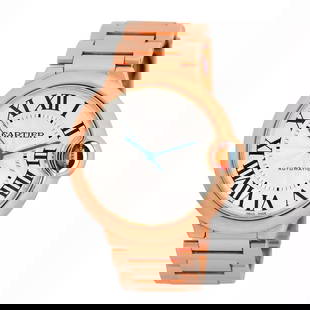 CARTIER 18K ROSE GOLD 36MM BALLON BLEU DE CARTIER W69004Z2 - 3003 BOX WARRANTY: CARTIER 18K ROSE GOLD 36MM BALLON BLEU DE CARTIER W69004Z2 - 3003 BOX WARRANTY CARTIER 18K Rose Gold 36mm Ballon Bleu de Cartier W69004Z2-3003 Warranty MINTY 18K Rose Gold 36mm Cartier "Ballon Bleu