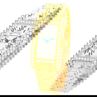 CARTIER 18K YELLOW GOLD TANK AMERICAINE FACTORY DIAMONDS AMERICAN BOX WARRANTY: CARTIER 18K YELLOW GOLD TANK AMERICAINE FACTORY DIAMONDS AMERICAN BOX WARRANTY CARTIER 18K Yellow Gold Tank Americaine Factory Diamonds American Box Warranty Lady's 18K Yellow Gold Cartier Diamond "Ta