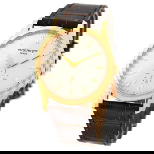 PATEK PHILIPPE 18K ROSE GOLD 37MM CALATRAVA # 5196 R BOX WARRANTY MINTY 5196R: PATEK PHILIPPE 18K ROSE GOLD 37MM CALATRAVA # 5196 R BOX WARRANTY MINTY 5196R PATEK PHILIPPE 18K Rose Gold 37mm Calatrava # 5196 R Box Warranty MINTY Gent's 18K Rose Gold 37mm Patek Philippe Ref.#