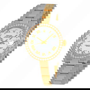 ROLEX STEEL & 18K YELLOW GOLD 31MM DIAMOND DATEJUST 178383  BOX WARRANTY MINTY: ROLEX STEEL & 18K YELLOW GOLD 31MM DIAMOND DATEJUST 178383 BOX WARRANTY MINTY ROLEX Stainless Steel & 18K Yellow Gold 31mm Datejust Factory Diamond Bezel 178383 Box Waranty Certified Pre-Owned Stainle