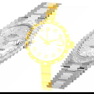 ROLEX MID SIZE 31MM STAINLESS & 18K YELLOW GOLD DATEJUST DIAMOND 178343 WARRANTY: ROLEX MID SIZE 31MM STAINLESS & 18K YELLOW GOLD DATEJUST DIAMOND 178343 WARRANTY ROLEX Mid size 31mm Stainless & 18K Yellow Gold Datejust Diamond 178343 Warranty New-Style Midsize Stainless Steel & 18