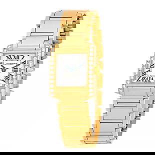 CARTIER 18K YELLOW GOLD TANK FRANÇAISE WE1001R8 BOX WARRANTY: CARTIER 18K YELLOW GOLD TANK FRANÇAISE WE1001R8 BOX WARRANTY CARTIER 18K Yellow Gold Tank Française Box Warranty Gent's 18K Yellow
