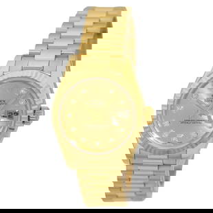 ROLEX 18K YELLOW GOLD 26MM FACTORY DIAMOND PRESIDENT 179178 BOX WARRANTY: ROLEX 18K YELLOW GOLD 26MM FACTORY DIAMOND PRESIDENT 179178 BOX WARRANTY ROLEX Lady's 18K Yellow Gold 26mm Diamond "President" 179178 Pre-Owned Lady's 18K Yellow Gold 26mm Rolex "Diamond President" Br