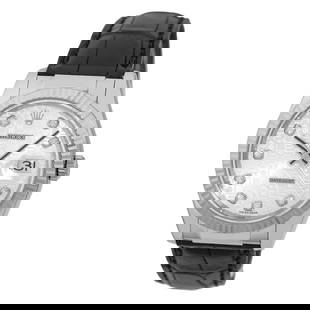 ROLEX  18K WHITE GOLD 36MM DATEJUST FACTORY DIAMOND WARRANTY BOX: ROLEX 18K WHITE GOLD 36MM DATEJUST FACTORY DIAMOND WARRANTY BOX ROLEX 18K White Gold 36mm Datejust Factory Diamonds Warranty Box 116139 Pre-Owned Gent's 18K White Gold 36mm Rolex "Datejust" Brand: Rol