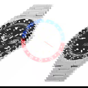 ROLEX STAINLESS STEEL GMT MASTER II PEPSI 40MM 16710 2004 WARRANTY BOX MINTY: ROLEX STAINLESS STEEL GMT MASTER II PEPSI 40MM 16710 2004 WARRANTY BOX MINTY ROLEX Stainless Steel 40mm GMT Master II Pepsi Bezel 16710 Warranty Certified Pre-Owned Gent's Stainless Steel 40mm Rolex "