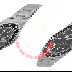 ROLEX STAINLESS STEEL 40MM GMT MASTER II COKE 16710 ORIGINAL WARRANTY BOX MINTY: ROLEX STAINLESS STEEL 40MM GMT MASTER II COKE 16710 ORIGINAL WARRANTY BOX MINTY ROLEX Stainless Steel 40mm GMT Master II Coke 16710 Original Warranty Box MINTY Pre-Owned Gent's Stainless Steel 40mm Ro