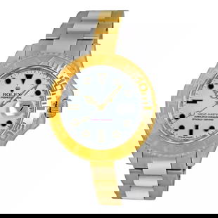 ROLEX STAINLESS & 18K YELLOW GOLD 40MM YACHTMASTER 16623 BOX WARRANTY: ROLEX STAINLESS & 18K YELLOW GOLD 40MM YACHTMASTER 16623 BOX WARRANTY ROLEX Stainless & 18K Yellow Gold 40mm YachtMaster 16623 Box Warranty MINTY Pre-Owned Gent's Stainless Steel & 18K Yellow Gold