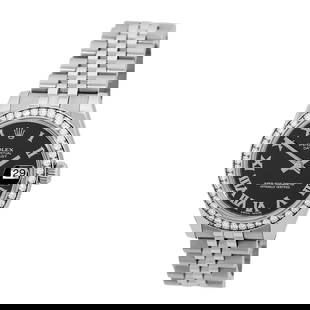 ROLEX STAINLESS STEEL DATEJUST 31MM FACTORY DIAMOND BEZEL 178384 WARRANTY 2014: ROLEX STAINLESS STEEL DATEJUST 31MM FACTORY DIAMOND BEZEL 178384 WARRANTY 2014 ROLEX Stainless Steel Datejust 31mm Factory Diamond Bezel178384 box waranty Midsize 31mm Stainless Steel Rolex DIamond "D