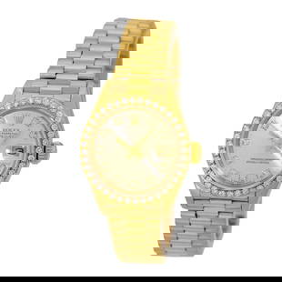 ROLEX 18K YELLOW GOLD FACTORY DIAMOND PRESIDENT 69138 LIFETIMEWARRANTY BOX MINTY: ROLEX 18K YELLOW GOLD FACTORY DIAMOND PRESIDENT 69138 LIFETIMEWARRANTY BOX MINTY ROLEX 26mm 18K Yellow Gold Diamond President 69138 Warranty MINTY ROLEX 26mm 18K Yellow Gold Diamond President 69138 Wa