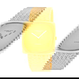 AUDEMARS PIGUET 18K YELLOW GOLD  127GR VINTAGE AUDEMARS PIGUET SQUARE JUMBO AUTO: AUDEMARS PIGUET 18K YELLOW GOLD 34MM VINTAGE AUDEMARS PIGUET SQUARE JUMBO AUTO AUDEMARS PIGUET 18K Yellow Gold 34mm Vintage Audemars Piguet Square Jumbo Automatic Gent's 18K Yellow Gold 34mm Audemars