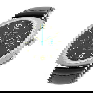 PANERAI TITANIUM 47MM RADIOMIR 1/8TH SECOND REGATTA PAM 343 BOX WARRANTY UNWORN: PANERAI TITANIUM 47MM RADIOMIR 1/8TH SECOND REGATTA PAM 343 BOX WARRANTY UNWORN PANERAI Titanium 47mm Radiomir 1/8th Second Regatta PAM 343 Box Warranty Gent's Titanium 47mm Panerai PAM 343 "Radiomir