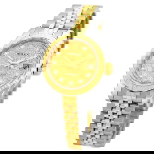 ROLEX STAINLESS 18K YELLOW GOLD 26MM DATEJUST 179173 WARRANTY BOX MINTY: ROLEX STAINLESS 18K YELLOW GOLD 26MM DATEJUST 179173 WARRANTY BOX MINTY ROLEX Stainless & 18K Yellow Gold 26mm Datejust 179173 Factory Diamond Dial BOX Pre-Owned Lady's Stainless Steel & 18K Yellow Go