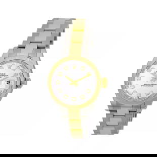 ROLEX 26MM STAINLESS STEEL & 18K YELLOW GOLD ROLEX DATEJUST DIAMOND 179163 MINTY: ROLEX 26MM STAINLESS STEEL & 18K YELLOW GOLD ROLEX DATEJUST DIAMOND 179163 MINTY ROLEX 26mm Stainless Steel & 18K Yellow Gold Rolex "Datejust" 179163 2014 Pre-Owned Lady's Stainless Steel & 18K Yellow