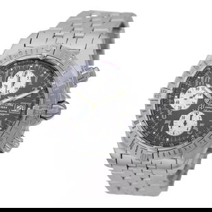 BREITLING  STAINLESS STEEL CHRONOMAT EVOLUTION CHRONOGRAPH A13356 BOX WARRANTY: BREITLING STAINLESS STEEL CHRONOMAT EVOLUTION CHRONOGRAPH A13356 BOX WARRANTY BREITLING Stainless Steel "Chronomat Evolution Chronograph" Box Warranty Gent's Stainless Steel Breitling "Chronomat Evolu