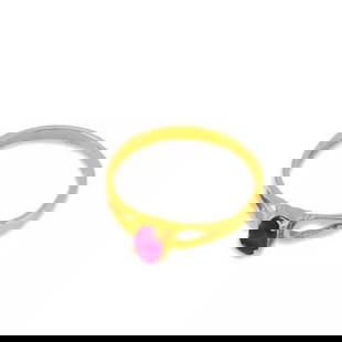 NEW 14K YELLOW GOLD KIDS CZ RING: NEW 14K YELLOW GOLD KIDS CZ RING 14K Yellow Gold Approx. 5mm [Center] High Polished/Cubic Zirconia Weight: 1.1 Grams