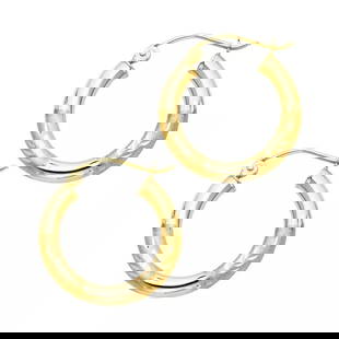 NEW 14K YELLOW GOLD 3MM BUDDED DC HOOP EARRINGS: NEW 14K YELLOW GOLD 3MM BUDDED DC HOOP EARRINGS 14K Yellow Gold NEW 3MM BUDDED DC HOOP EARRINGS WEIGHT: 1.2g
