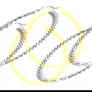 NEW 14K YELLOW GOLD 3MM DC HOOP EARRINGS: NEW 14K YELLOW GOLD 3MM DC HOOP EARRINGS 14K Yellow Gold NEW 3MM DC HOOP EARRINGS WEIGHT: 3.2g