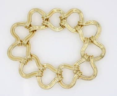 VEDURA 18K YELLOW GOLD 24MM STIRRUP LINK BRACELET 7.75" - 101.2 GRAMS: VEDURA 18K YELLOW GOLD 24MM STIRRUP LINK BRACELET 7.75" - 101.2 GRAMS VEDURA 18K YELLOW GOLD 24MM STIRRUP LINK BRACELET 7.75" - 101.2 GRAMS Description Vedura 18k Yellow Gold 24mm Stirrup Link