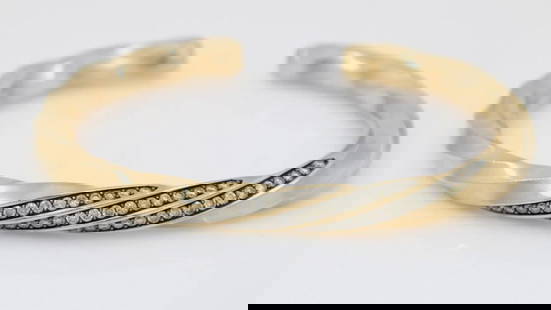 DAVID YURMAN 18K ROSE GOLD NATURAL DIAMOND 8MM CABLE CUFF BRACELET 7" - 55.2 GR: DAVID YURMAN 18K ROSE GOLD NATURAL DIAMOND 8MM CABLE CUFF BRACELET 7" - 55.2 GR DAVID YURMAN 18K ROSE GOLD NATURAL DIAMOND 8MM CABLE CUFF BRACELET 7" - 55.2 GR Description David Yurman 18K Rose Gold