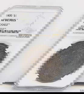 1800 $1 NGC XF 12 ARROW B-17 BB-196 DRAPED BUST EARLY DOLLAR COIN: 1800 $1 NGC XF 12 ARROW B-17 BB-196 DRAPED BUST EARLY DOLLAR COIN 1800 $1 NGC XF 12 ARROW B-17 BB-196 DRAPED BUST EARLY DOLLAR COIN Description NGC 1800 $1 XF Details Cleaned Draped Bust Dollar Coin