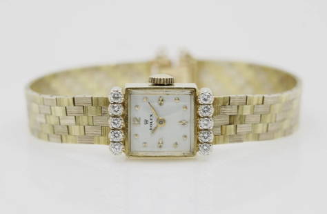 VINTAGE ROLEX 14K YELLOW GOLD 13.6MM DIAMOND BEZEL MANUAL WIND LADIES WATCH: VINTAGE ROLEX 14K YELLOW GOLD 13.6MM DIAMOND BEZEL MANUAL WIND LADIES WATCH VINTAGE ROLEX 14K YELLOW GOLD 13.6MM DIAMOND BEZEL MANUAL WIND LADIES WATCH Description Vintage Rolex 14k Yellow Gold 13.6mm