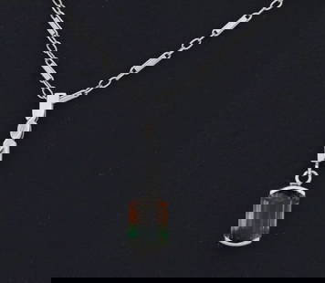 14K WHITE GOLD WATERMELON TOURMALINE 18" NECKLACE & EARRINGS SET 4.8 GRAMS: 14K WHITE GOLD WATERMELON TOURMALINE 18" NECKLACE & EARRINGS SET 4.8 GRAMS 14K WHITE GOLD WATERMELON TOURMALINE 18" NECKLACE & EARRINGS SET 4.8 GRAMS Description 14K White Gold Watermelon Tourmaline 1