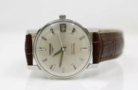 VINTAGE LONGINES GRAND PRIZE AUTOMATIC 34MM DATE DIAL STAINLESS STEEL WATCH: VINTAGE LONGINES GRAND PRIZE AUTOMATIC 34MM DATE DIAL STAINLESS STEEL WATCH VINTAGE LONGINES GRAND PRIZE AUTOMATIC 34MM DATE DIAL STAINLESS STEEL WATCH Description Vintage Longines Grand Prize Automat