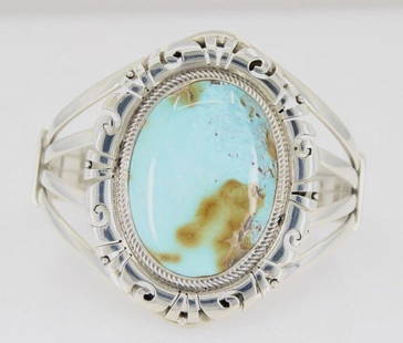 MARK YAZZIE NAVAJO STERLING SILVER ROYSTON TURQUOISE CUFF BRACELET SIZE 6.5": MARK YAZZIE NAVAJO STERLING SILVER ROYSTON TURQUOISE CUFF BRACELET SIZE 6.5" MARK YAZZIE NAVAJO STERLING SILVER ROYSTON TURQUOISE CUFF BRACELET SIZE 6.5" Description Mark Yazzie Navajo Sterling Silver