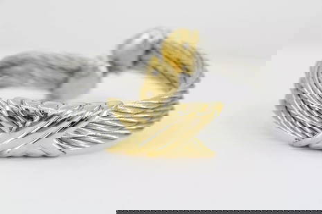 CHARRIOL GOLD VERMEIL STAINLESS STEEL TRIPLE CABLE WIRE X CUFF BRACELET 6.5": CHARRIOL GOLD VERMEIL STAINLESS STEEL TRIPLE CABLE WIRE X CUFF BRACELET 6.5" CHARRIOL GOLD VERMEIL STAINLESS STEEL TRIPLE CABLE WIRE X CUFF BRACELET 6.5" Description Charriol Yellow Gold Vermeil Stain