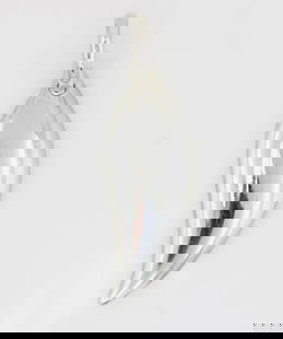 POMELLATO DODO STERLING SILVER FEATHER PENDANT W/ BOX & CERTIFICATE: POMELLATO DODO STERLING SILVER FEATHER PENDANT W/ BOX & CERTIFICATE POMELLATO DODO STERLING SILVER FEATHER PENDANT W/ BOX & CERTIFICATE Description Pomellato Dodo Sterling Silver Feather Pendant w/