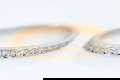 14K ROSE GOLD 0.19 TCW NATURAL DIAMOND WEDDING BAND RING SIZE 5 - 1.4 GRAMS: 14K ROSE GOLD 0.19 TCW NATURAL DIAMOND WEDDING BAND RING SIZE 5 - 1.4 GRAMS 14K ROSE GOLD 0.19 TCW NATURAL DIAMOND WEDDING BAND RING SIZE 5 - 1.4 GRAMS Description 14k Rose Gold 0.19 TCW Natural