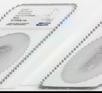 2022 NIUE MANDALORIAN BESKAR BAR FIRST RELEASES STAR WARS S$2 NGC MS65: 2022 NIUE MANDALORIAN BESKAR BAR FIRST RELEASES STAR WARS S$2 NGC MS65 2022 NIUE MANDALORIAN BESKAR BAR FIRST RELEASES STAR WARS S$2 NGC MS65 Description 2022 Niue The Mandalorian Beskar Bar-First Rel