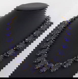 J. CREW GOLD TONED PURPLE GEM STONE STATEMENT 19"NECKLACE: J. CREW GOLD TONED PURPLE GEM STONE STATEMENT 19"NECKLACE J. CREW GOLD TONED PURPLE GEM STONE STATEMENT 19"NECKLACE Description J. Crew Gold Toned Purple Gem Stone Statement 19"Necklace Necklace is