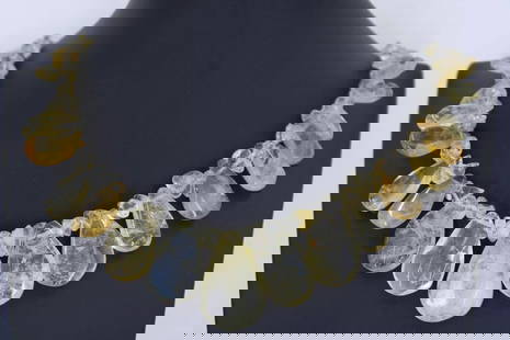 JAY KING DRT STERLING SILVER LEMON YELLOW QUARTZ 18 - 20" NECKLACE: JAY KING DRT STERLING SILVER LEMON YELLOW QUARTZ 18 - 20" NECKLACE JAY KING DRT STERLING SILVER LEMON YELLOW QUARTZ 18 - 20" NECKLACE Description Jay King DRT Sterling Silver Lemon Yellow Quartz 18 -