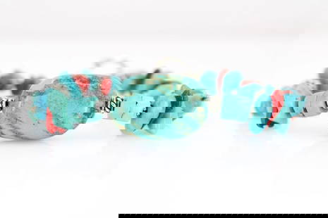 PAIGE WALLACE TURQUOISE, RED CORAL & BEAD TOGGLE 8" BRACELET: PAIGE WALLACE TURQUOISE, RED CORAL & BEAD TOGGLE 8" BRACELET PAIGE WALLACE TURQUOISE, RED CORAL & BEAD TOGGLE 8" BRACELET Description Paige Wallace Turquoise, Red Coral & Bead Toggle 8" Bracelet