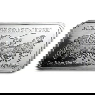 1 OZ. APMEX SILVER BAR - STAGECOACH (FRACTIONAL) SEALED TONED: 1 OZ. APMEX SILVER BAR - STAGECOACH (FRACTIONAL) SEALED TONED Description 1 oz. Apmex Silver Bar - Stagecoach (Fractional) TONED The silver bar is in average condition. May show small signs of wear