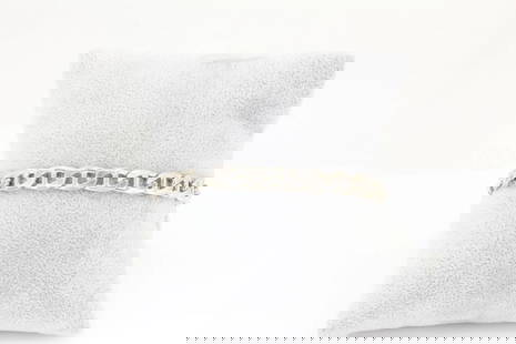 MWS MARK WASSERMAN SAMARA STERLING SILVER 7.5MM CUBAN 8.5" BRACELET 18.8GR: MWS MARK WASSERMAN SAMARA STERLING SILVER 7.5MM CUBAN 8.5" BRACELET 18.8GR Description MWS Mark Wasserman Samara Sterling Silver 7.5mm Cuban 8.5" Bracelet Bracelet is in great condition. May show