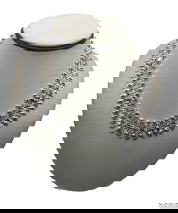 18" (CAN BE ADJUSTED SHORTER) STERLING SILVER BEAD NECKLACE MADE IN INDIA: 18" (CAN BE ADJUSTED SHORTER) STERLING SILVER BEAD NECKLACE MADE IN INDIA This is an 18-inch sterling silver bead necklace from India that can be adjusted to a shorter length. The necklace features a