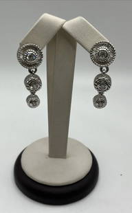 JUDITH RIPKA STERLING SILVER DIAMONIQUE CZ LONG DROP DANGLE OMEGA BACK EARRINGS: JUDITH RIPKA STERLING SILVER DIAMONIQUE CZ LONG DROP DANGLE OMEGA BACK EARRINGS 70.00Make a statement with these stunning Judith Ripka drop dangle earrings. Crafted from high-quality sterling silver,